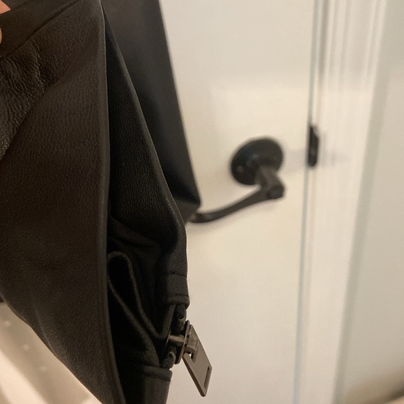 NWOT Universal Standard Leather Moto Jacket Black Size M - Picture 6 of 11